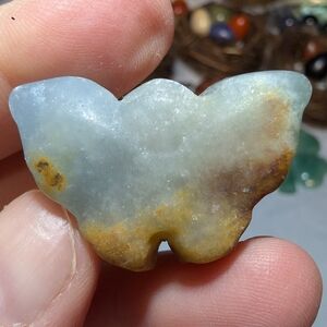 Lemurian Aquatine Calcite Butterfly